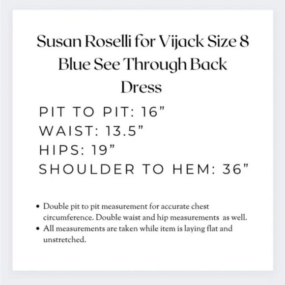 Susan Roselli for Vijack Size 8 Blue Evening Party Vintage Mesh Cut Out Dress - Picture 16 of 16